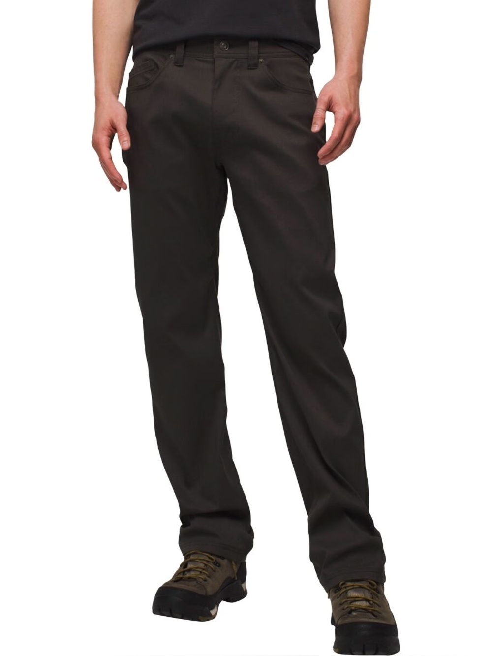 PrAna Men’s Brion Slim Fit Pants Size 36x29 Dark Iron Gray Stretch Hiking UPF50